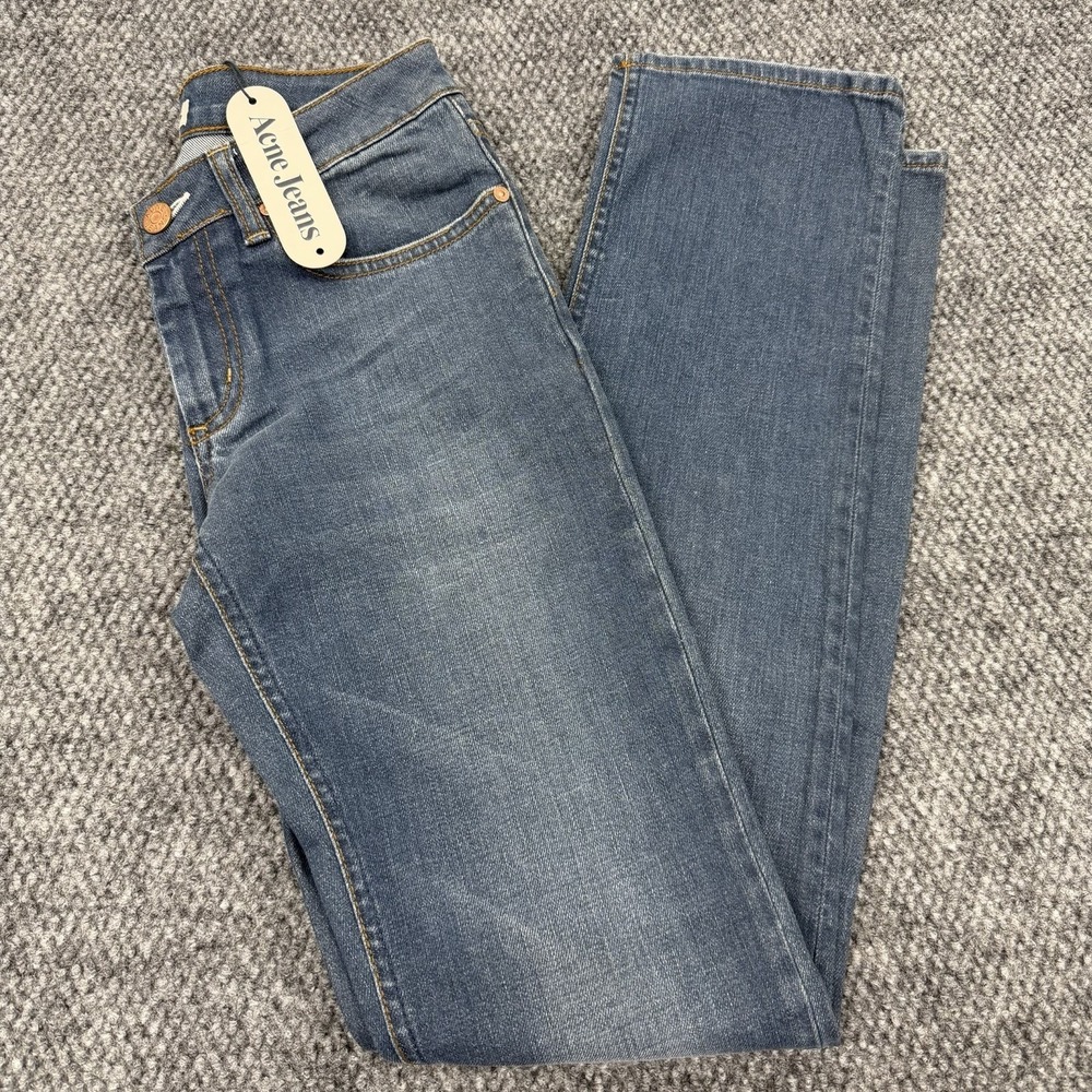 Acne Studios Jeans Women's 27x32 Hep Steel Blue Denim Straight Leg - New
